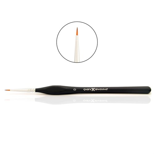 OW Expert Round Synthetic Brush, No. 0, Short Bristles - photo 17484