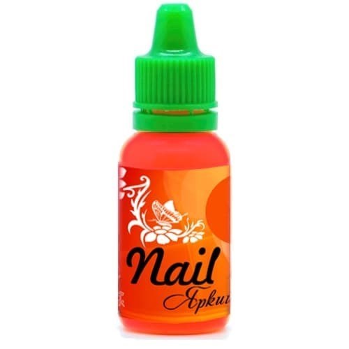 Nail Art Paint Bright Orange 15 ml Nail Art - photo 17486