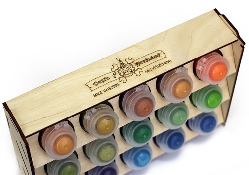 OW plywood paint stand for 15 cans Mk-2 (Citadel) - photo 17948