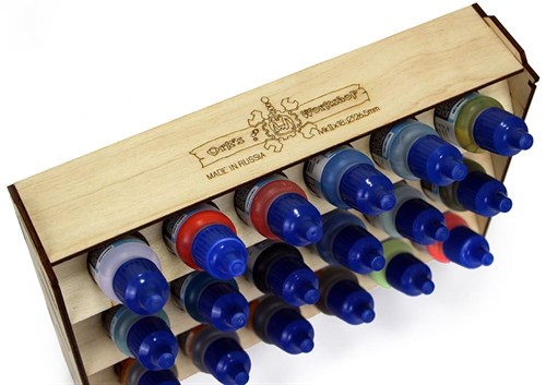 OW plywood paint stand for 18 cans Mk-2 (Vallejo) - photo 17952