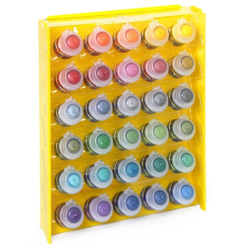 Plastic stand OW yellow for paints 30 jars Mk-1 (Citadel) - photo 17976