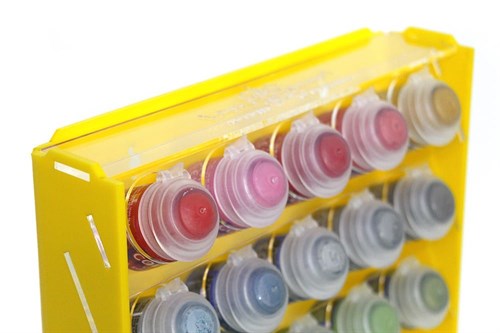 Plastic stand OW yellow for paints 30 jars Mk-1 (Citadel) - photo 17979