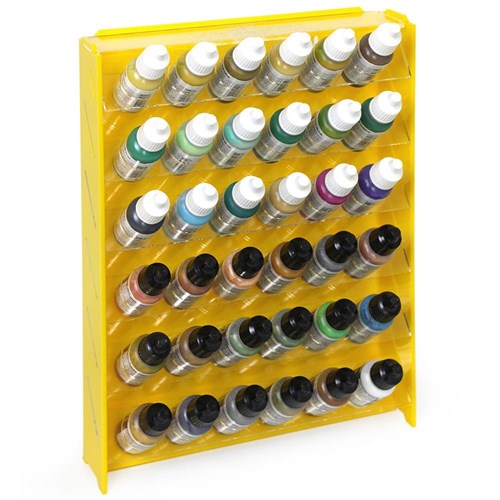 Plastic stand OW yellow for paints 36 jars Mk-1 (Vallejo) - photo 17981
