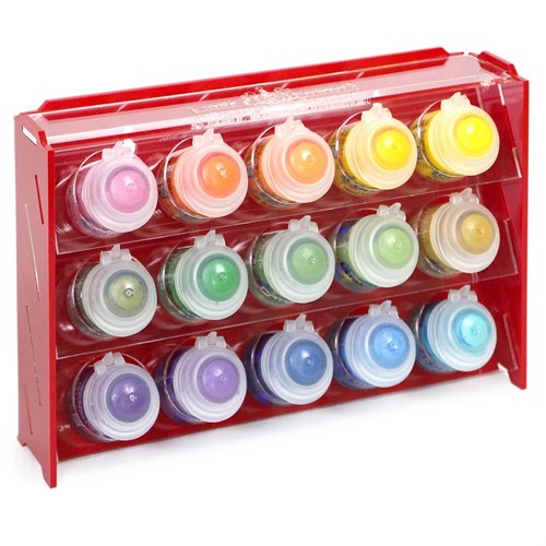 Plastic stand OW red for paints 15 jars Mk-1 (Citadel) - photo 17988