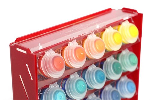 Plastic stand OW red for paints 15 jars Mk-1 (Citadel) - photo 17991