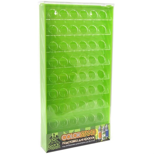 Plastic stand OW green for paints 54 jars Mk-1 (Vallejo) - photo 18084