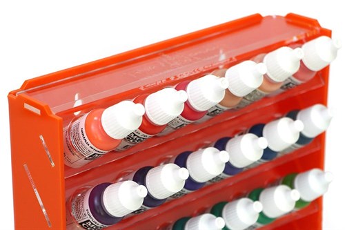 Plastic stand OW orange for paints 18 jars Mk-1 (Vallejo) - photo 18090