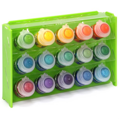 Plastic stand OW green for paints 15 jars Mk-1 (Citadel) - photo 18097