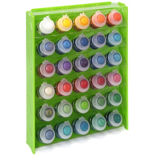 Plastic stand OW green for paints 30 jars Mk-1 (Citadel) - photo 18102