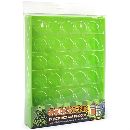 Plastic stand OW green for paints 30 jars Mk-1 (Citadel) - photo 18104