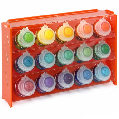 Plastic stand OW orange for paints 15 jars Mk-1 (Citadel) - photo 18107