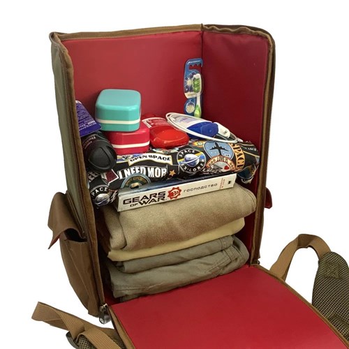 OW Travel Backpack — Green-Brown - photo 18240
