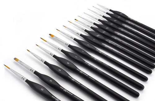 Artistic brushes for modeling and miniatures Pro 15 pieces - photo 19125