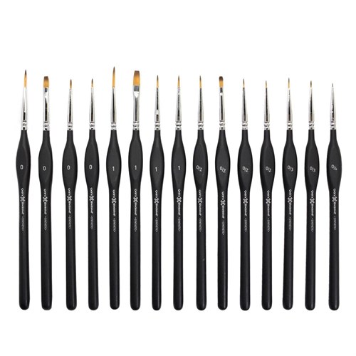 Artistic brushes for modeling and miniatures Pro 15 pieces - photo 19127