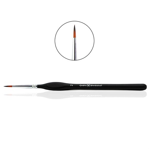 OW Expert Round Synthetic Brush, No. 2, Long Bristles - photo 21080
