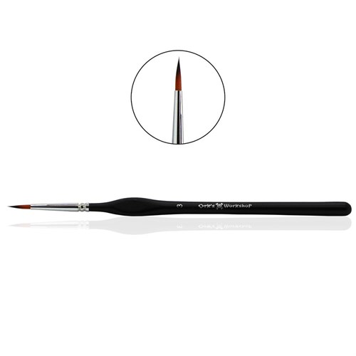 OW Expert Round Synthetic Brush, No. 3, Long Bristles - photo 21082