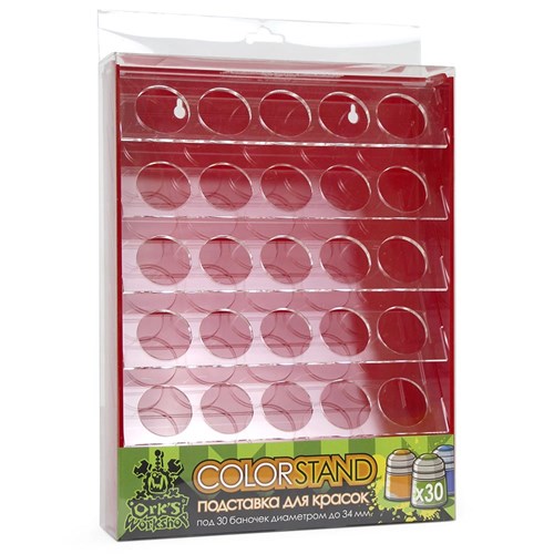 OW Plastic Rack Red for Paints 30 Bottles Mk-1 (Citadel) - photo 21133