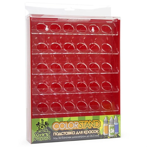 OW Plastic Rack Red for Paints 36 Bottles Mk-1 (Vallejo) - photo 21138