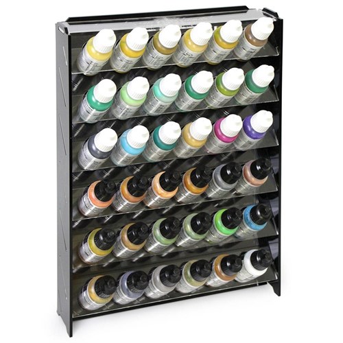 OW Plastic Rack Black for Paints 36 Bottles Mk-1 (Vallejo) - photo 21148