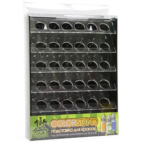 OW Plastic Rack Black for Paints 36 Bottles Mk-1 (Vallejo) - photo 21150