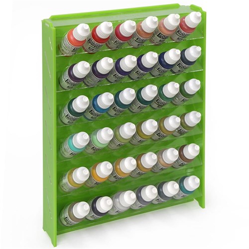 OW Plastic Rack Green for Paints 36 Bottles Mk-1 (Vallejo) - photo 21707