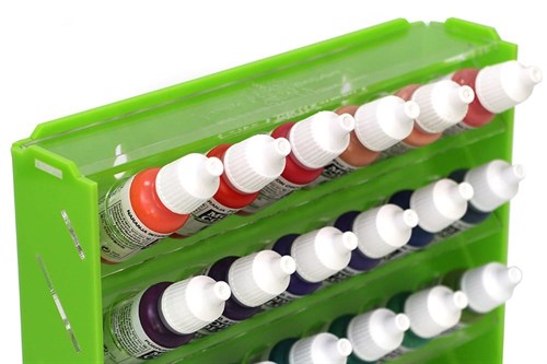 OW Plastic Rack Green for Paints 36 Bottles Mk-1 (Vallejo) - photo 21710