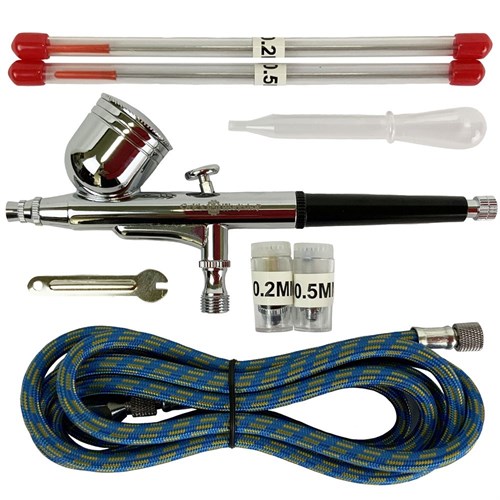 Airbrush OW "Spectrum-1for" + Set (Hose, 3 Nozzle, 3 Needle, Pipette) - photo 21985