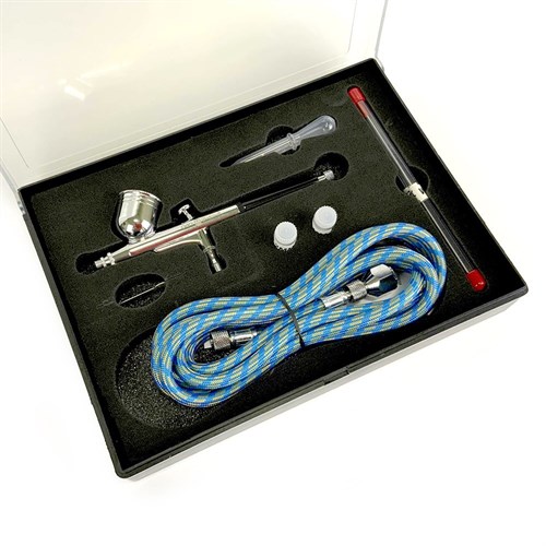 Airbrush OW "Spectrum-1for" + Set (Hose, 3 Nozzle, 3 Needle, Pipette) - photo 21989