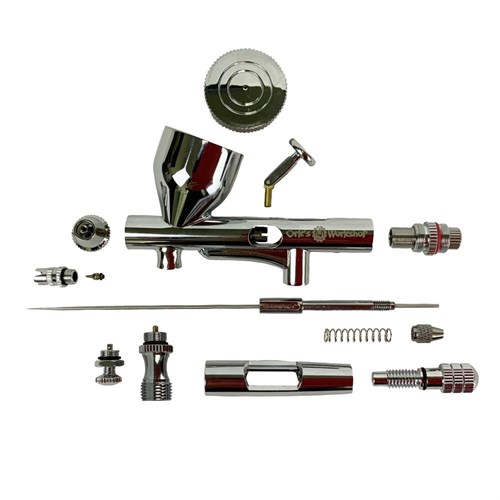 Airbrush OW "Sputnik-1" Universal + Set (Hose, 3 Nozzle, 3 Needle, Filter) - photo 22010