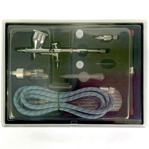 Airbrush OW "Sputnik-1" Universal + Set (Hose, 3 Nozzle, 3 Needle, Filter) - photo 22013