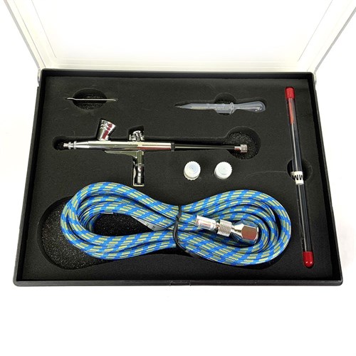 Airbrush for Nail Art and Modelling OW "Spectrum-2for" + Set (Hose, 3 Nozzle, 3 Needle, Pipette) - photo 22019