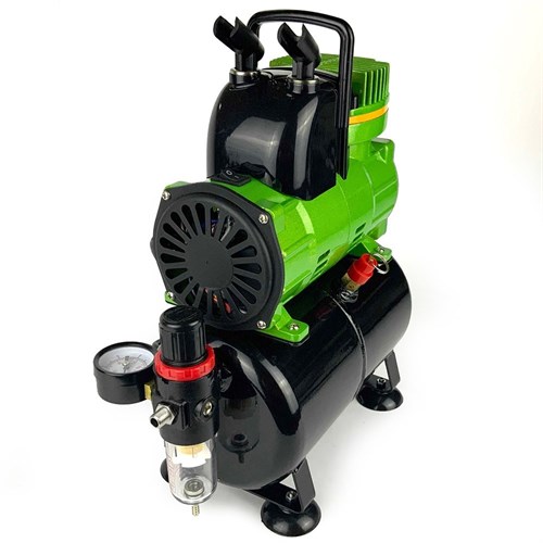Airbrush Compressor OW «Meteor-2», with Pressure Regulator, Automatic, Air Tank - photo 22361