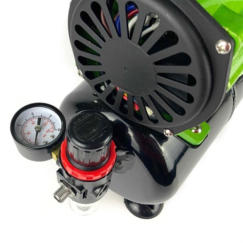 Airbrush Compressor OW «Meteor-2», with Pressure Regulator, Automatic, Air Tank - photo 22368