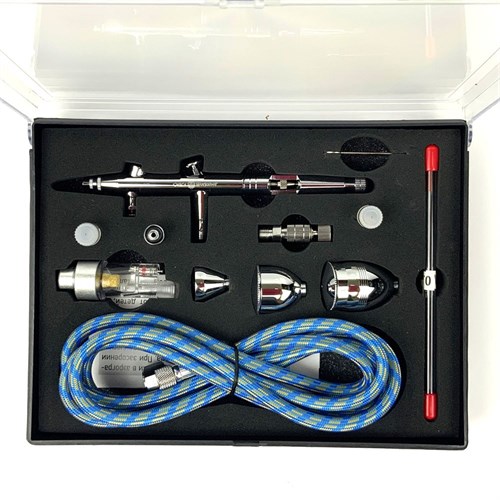 Airbrush OW "Sputnik-3" Universal + Set (Hose, 3 Nozzle, 3 Needle, Filter) - photo 22397