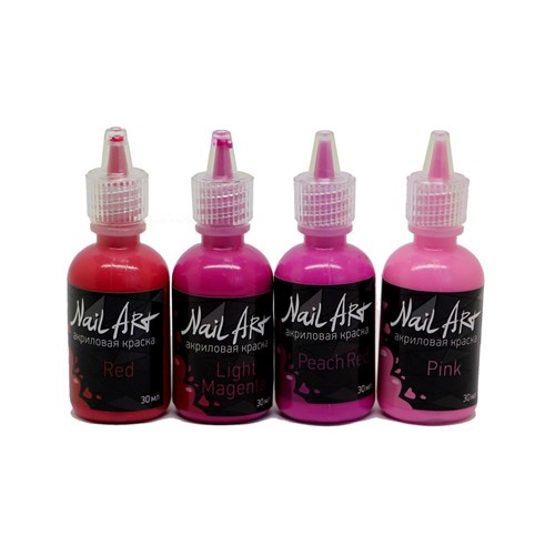 Set Acrylic Paints for Airbrushing on Nails OW Nail Art (12 Colours 30 ml Each.) - photo 22416