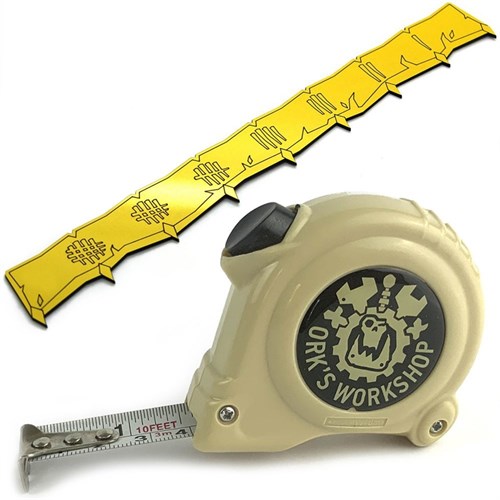 Set Measuring Accessories for Warhammer Age of Sigmar: Tape Measure + Ruler (Desert) OW - photo 22621