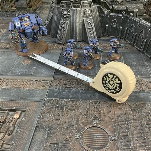 Set Measuring Accessories for Warhammer Age of Sigmar: Tape Measure + Ruler (Desert) OW - photo 22629