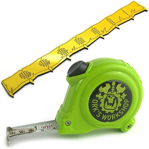Set Measuring Accessories for Warhammer Age of Sigmar: Tape Measure + Ruler (Green) OW - photo 22656