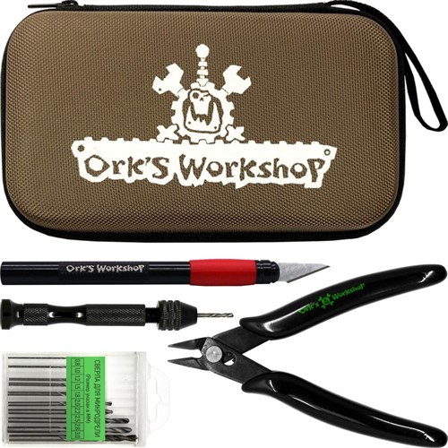 Modelling Tool Set (Knife+Drill+Cutters) in Case "Standard Plus" (Brown) Ork's Workshop - photo 23007