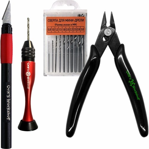 Modelling Tool Set OW Knife, Cutters, Pin Vice "Rocket" - photo 23285