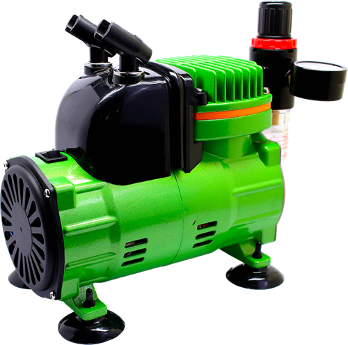 Airbrush Compressor OW «Meteor-3», with Pressure Regulator, Automatic - photo 24027