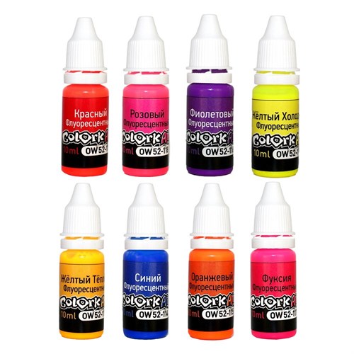 Set Paints for Airbrushing OW Fluorescent 8 Paints 10 ml Each. - photo 24340