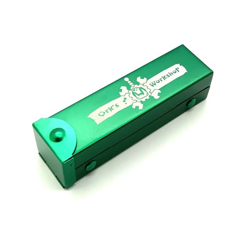 Dice D6 Aluminium 16 mm 5pcs. Green in Tube - photo 25390