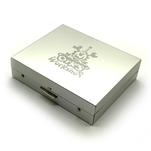 Dice D6 Aluminium Silver 16 mm 5pcs. in Case - photo 25401