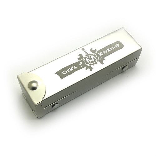Dice D6 Aluminium Silver 16 mm 5pcs. in Tube - photo 25460