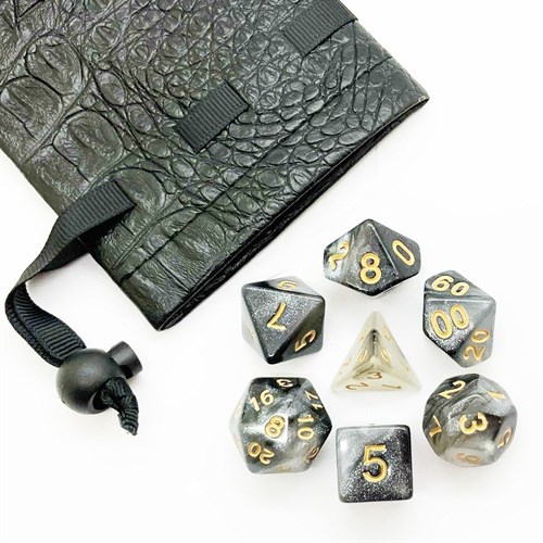 7-Piece RPG Dice Set — Pearlescent Smoky - photo 25505