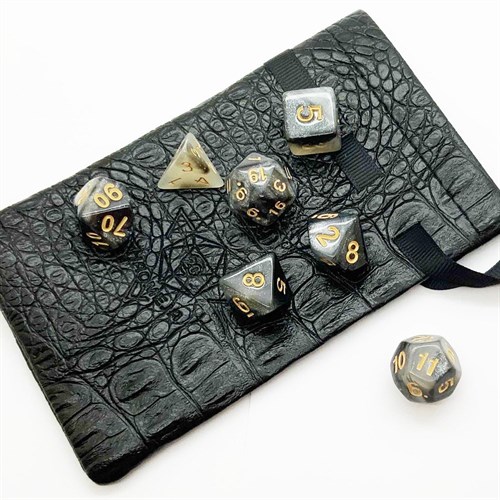 7-Piece RPG Dice Set — Pearlescent Smoky - photo 25506