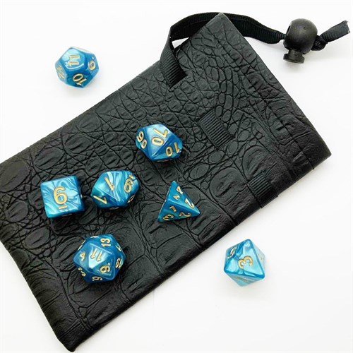 7-Piece RPG Dice Set — Pearlescent Turquoise - photo 25513