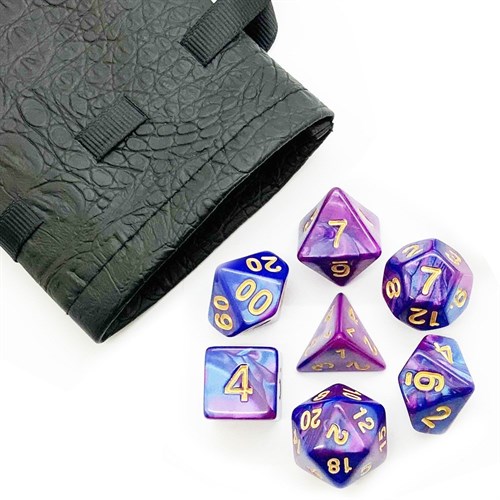 7-Piece RPG Dice Set — Blue-Purple - photo 25526