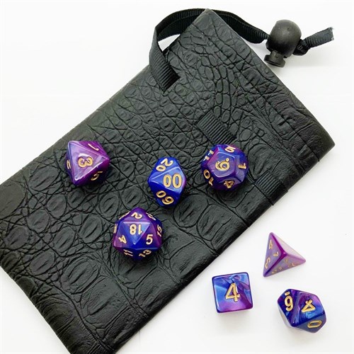 7-Piece RPG Dice Set — Blue-Purple - photo 25527